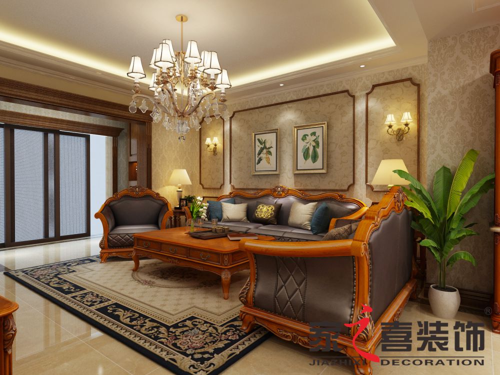 信阳好博平台_好博（中国）一站式服务平台香樟家园 美式风格 120㎡