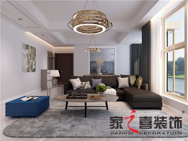 信阳好博平台_好博（中国）一站式服务平台龙跃河山   后现代风格  130平方