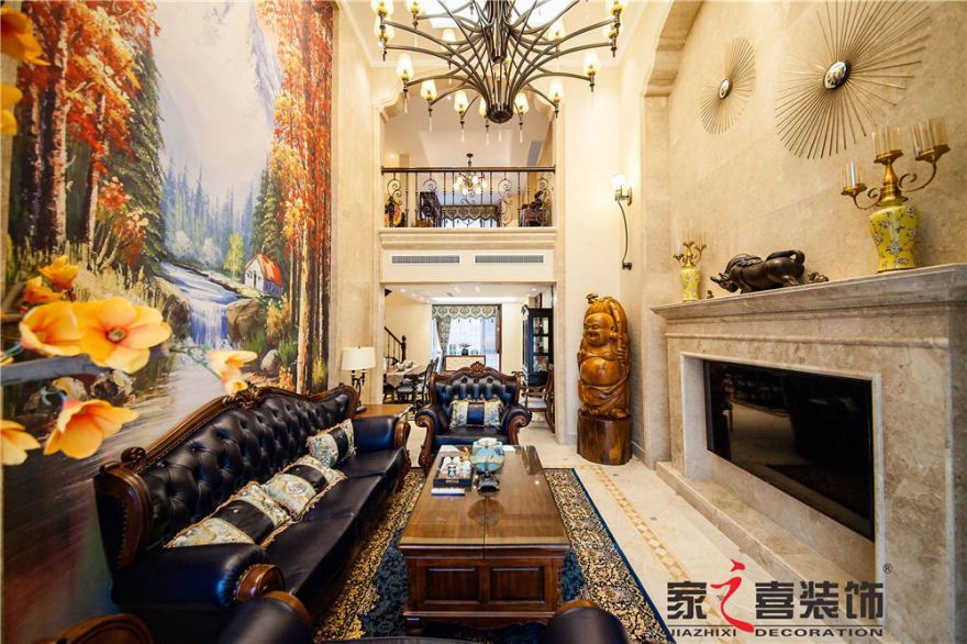 信阳好博平台_好博（中国）一站式服务平台（实拍）东方今典200平 美式混搭风格